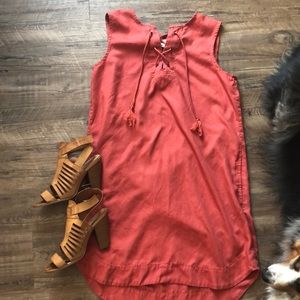 Loft Burnt Orange Comfort Dress